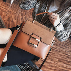 Adjustable Strap Square Tote Bag Large Capacity Shoulder Bag