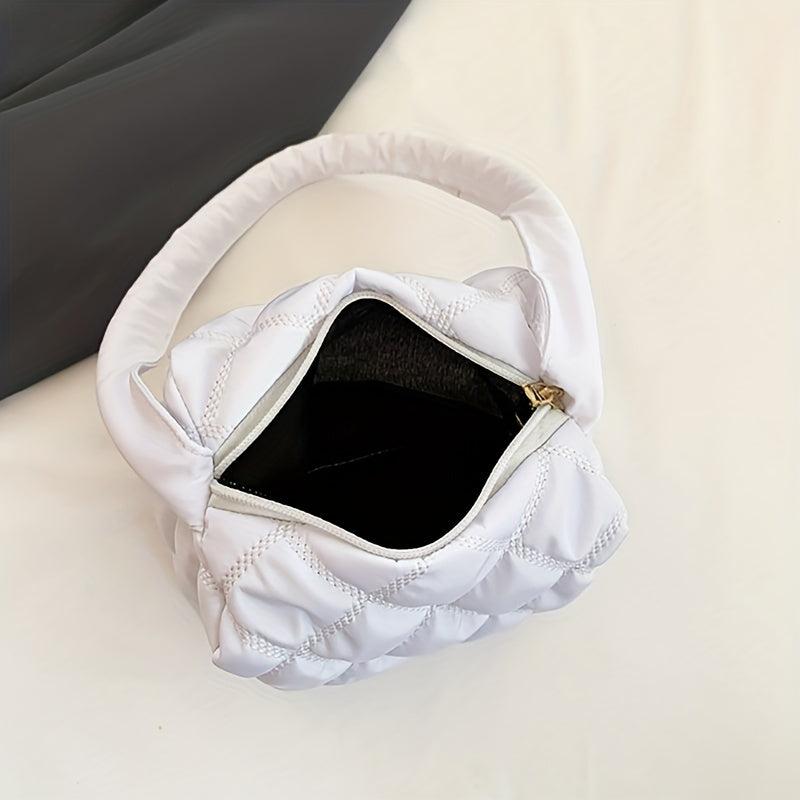 Quilted Shoulder Bag Solid Underarm Bag Women's Handbag 15 X 11 X 11 0cm