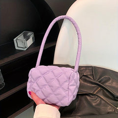 Quilted Shoulder Bag Solid Underarm Bag Women's Handbag 15 X 11 X 11 0cm