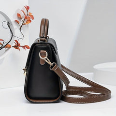 Top Handle Satchel Crossbody Bag PU Leather Handbag Purse