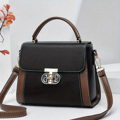 Top Handle Satchel Crossbody Bag PU Leather Handbag Purse