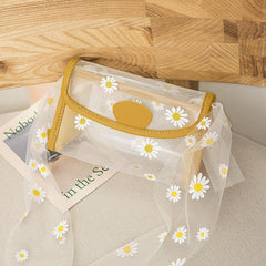 Printed Jelly Shoulder Bag PVC Transparent Stylish Crossbody Bag