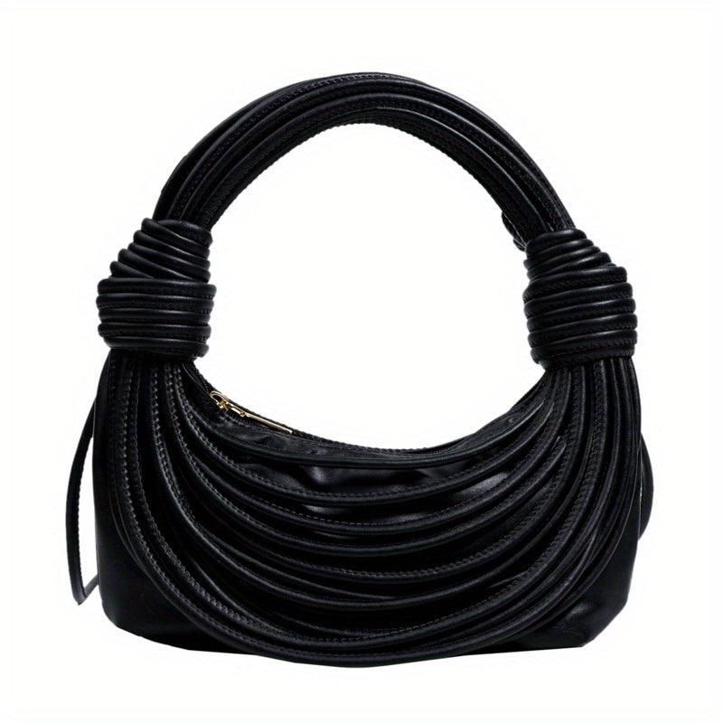 Hand Woven Handbags Line Bundles Braided Knot Shoulder Bag Niche Clutch Purse