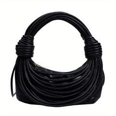 Hand Woven Handbags Line Bundles Braided Knot Shoulder Bag Niche Clutch Purse