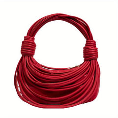 Hand Woven Handbags Line Bundles Braided Knot Shoulder Bag Niche Clutch Purse