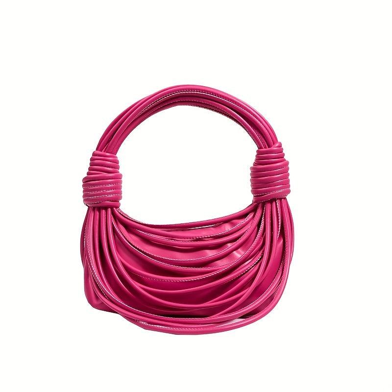 Hand Woven Handbags Line Bundles Braided Knot Shoulder Bag Niche Clutch Purse