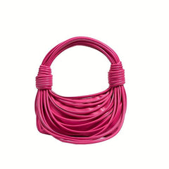 Hand Woven Handbags Line Bundles Braided Knot Shoulder Bag Niche Clutch Purse