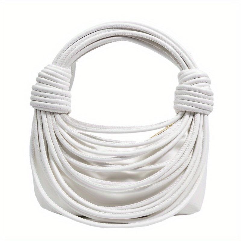 Hand Woven Handbags Line Bundles Braided Knot Shoulder Bag Niche Clutch Purse