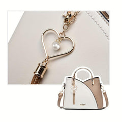 Tassel Crossbody Bag Top Ring Satchel Purse