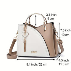 Tassel Crossbody Bag Top Ring Satchel Purse