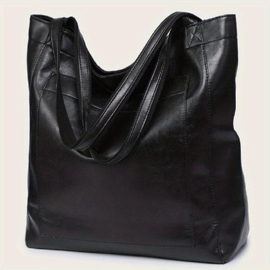 Large Capacity Vintage Tote Shoulder Bag for Work
