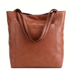 Large Capacity Vintage Tote Shoulder Bag for Work