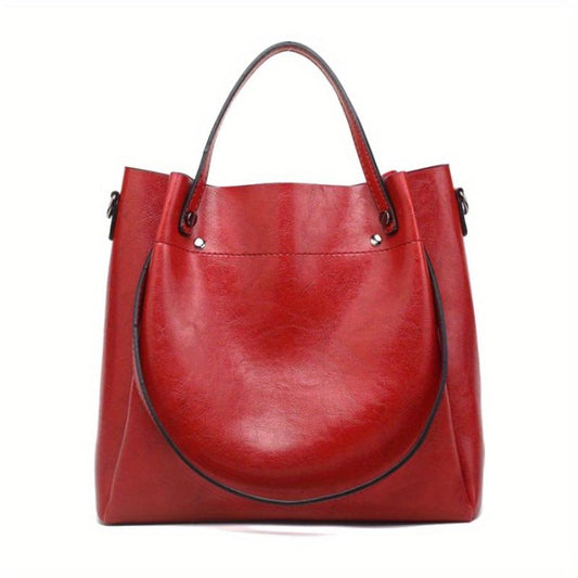 Vintage Tote Shoulder Bag Solid Satchel - All Match Bag