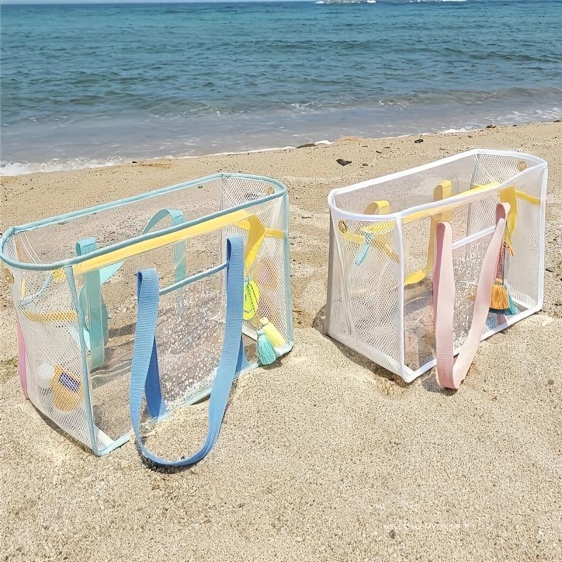 Large Capacity Beach Bag PVC Waterproof Storage Tote Bag