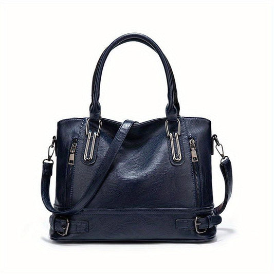 Vintage Large Tote Bag Retro Top Handle Shoulder Bag Women's Satchel Handbag