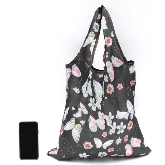 Foldable Large Shopping Bag Reusable Grocery Bag Casual Nylon Shoulder Bag