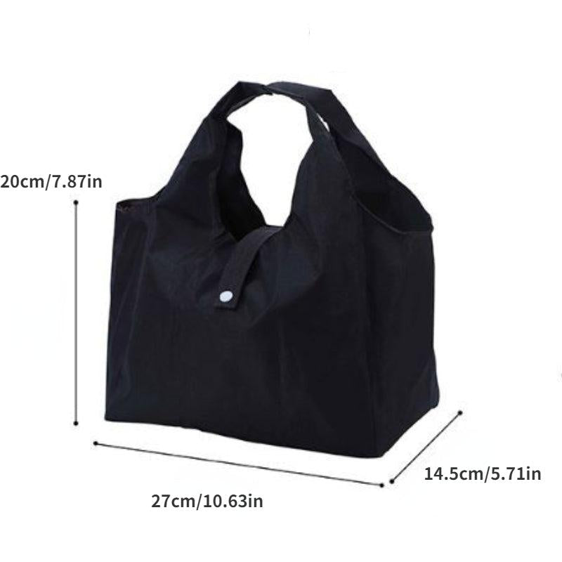 Small Canvas Tote Satchel Bag Lightweight Foldable Shoulder Shopping Bag