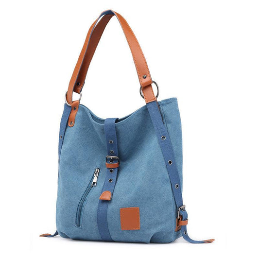 Vintage Patchwork Canvas Hobo Bag Large Tote Women's Shoulder Handbag