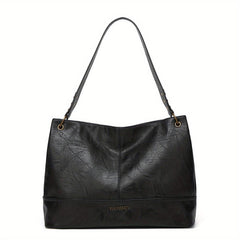 Retro Colorblock Tote Shoulder Bag Large Capacity Minimalist Bag Storage Bag