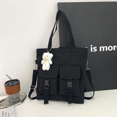 Bear Pendant Large Capacity Tote Bag