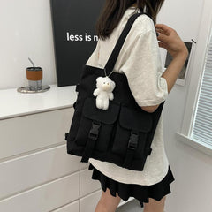 Bear Pendant Large Capacity Tote Bag