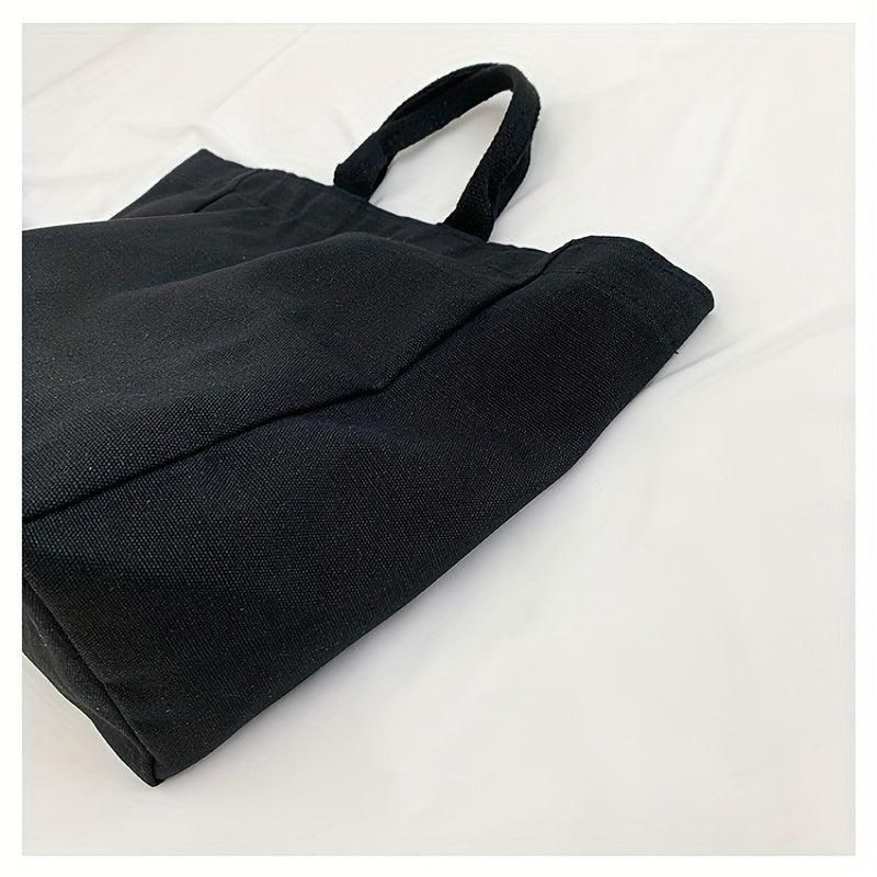 Stylish Letter Pattern Satchel Bag Canvas Handbag