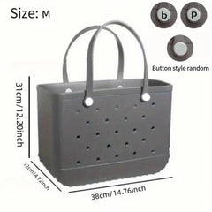 Hollowed Beach Bag Large Capacity Portable Handbag