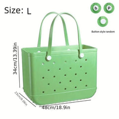 Hollowed Beach Bag Large Capacity Portable Handbag