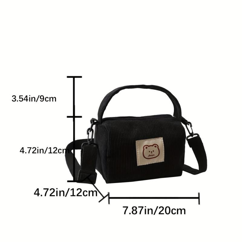 Mini Plush Crossbody Bag Women's Versatile Shoulder Bag & Purse