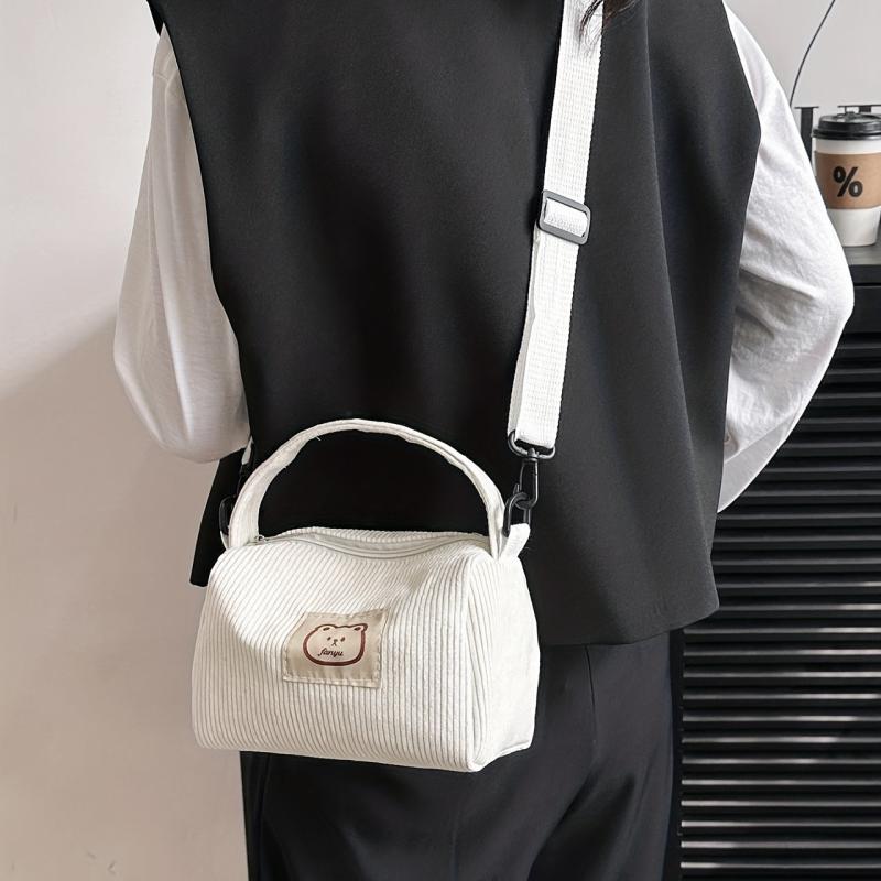 Mini Plush Crossbody Bag Women's Versatile Shoulder Bag & Purse