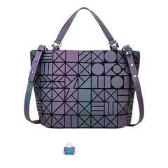 Geometric Pattern Tote Bag Satchel Large Capacity Shoulder Bag