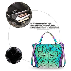 Geometric Pattern Tote Bag Satchel Large Capacity Shoulder Bag