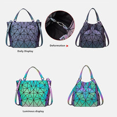 Geometric Pattern Tote Bag Satchel Large Capacity Shoulder Bag