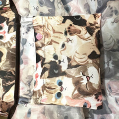 All Over Cats Pattern Shoulder Bag Foldable Storage Bag