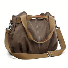 Vintage Canvas Tote Bag Large Capacity Crossbody Bag