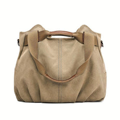 Vintage Canvas Tote Bag Large Capacity Crossbody Bag