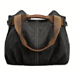 Vintage Canvas Tote Bag Large Capacity Crossbody Bag