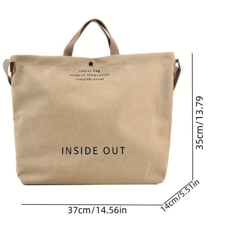 Vintage Canvas Shoulder Bag Crossbody Satchel Work Bag