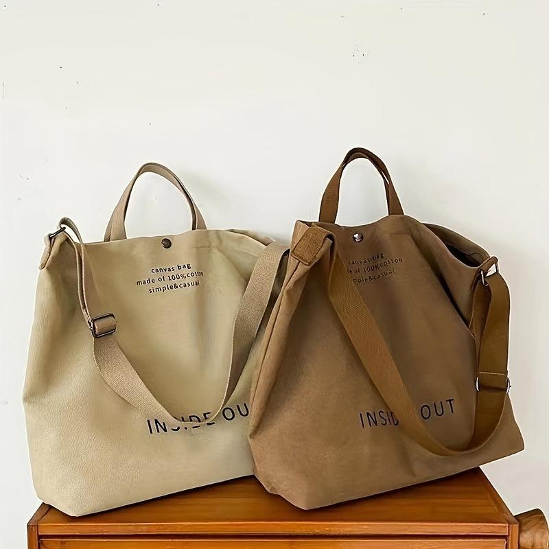 Vintage Canvas Shoulder Bag Crossbody Satchel Work Bag