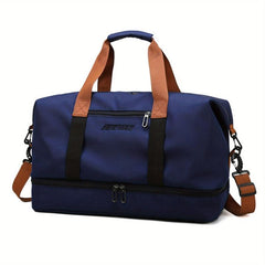 Durable Shoulder Bag Wet Dry Separation Travel Double Handle Carry on Handbag