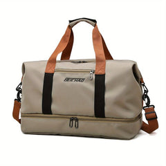 Durable Shoulder Bag Wet Dry Separation Travel Double Handle Carry on Handbag