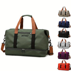 Durable Shoulder Bag Wet Dry Separation Travel Double Handle Carry on Handbag