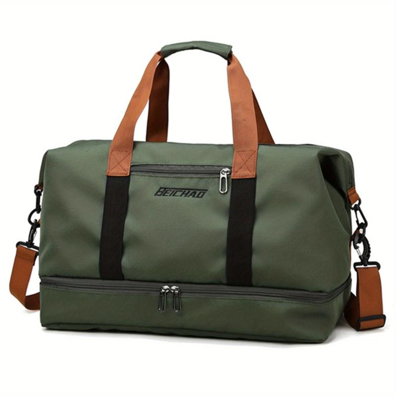 Durable Shoulder Bag Wet Dry Separation Travel Double Handle Carry on Handbag