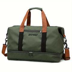 Durable Shoulder Bag Wet Dry Separation Travel Double Handle Carry on Handbag