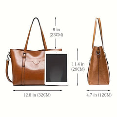 Vintage Large Tote Bag Retro Handle Satchel Hobo Shoulder Bag