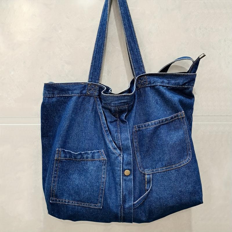 Denim Shoulder Bag Large Capacity Women's All Match Bag