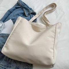 Canvas Shoulder Bag for Women, Large Capacity Tote Handbag for Work