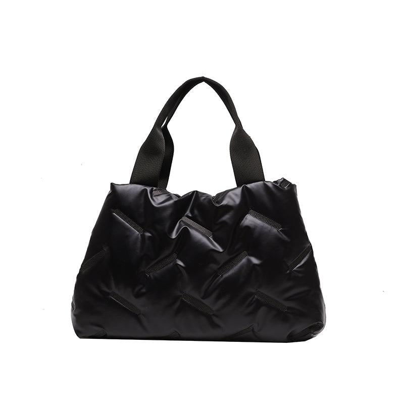 Stylish Puffer Tote Bag Women's Large Handbag Casual Bookbag