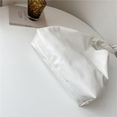 Solid Hobo Bag All Match Shoulder Bag Women's Storage Bag