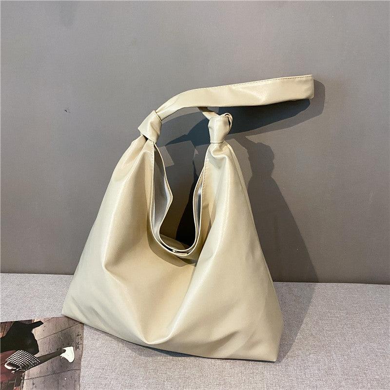 Solid Hobo Bag All Match Shoulder Bag Women's Storage Bag
